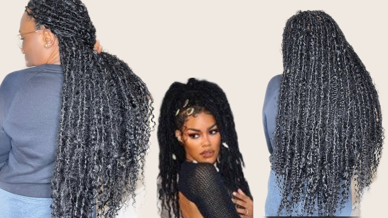 How to pre-make  and install human hair faux locs from scratch. Teynna Taylor inspired Locs.
