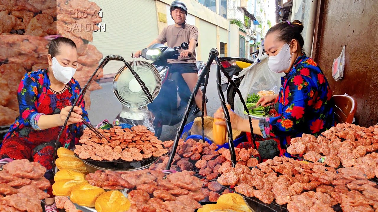 Độc đáo gánh Bánh Mì Thịt Nướng 30 năm núp hẻm cô LÀI chiều đến bán 200 ổ TẤP NẬP KHÁCH chờ đợi