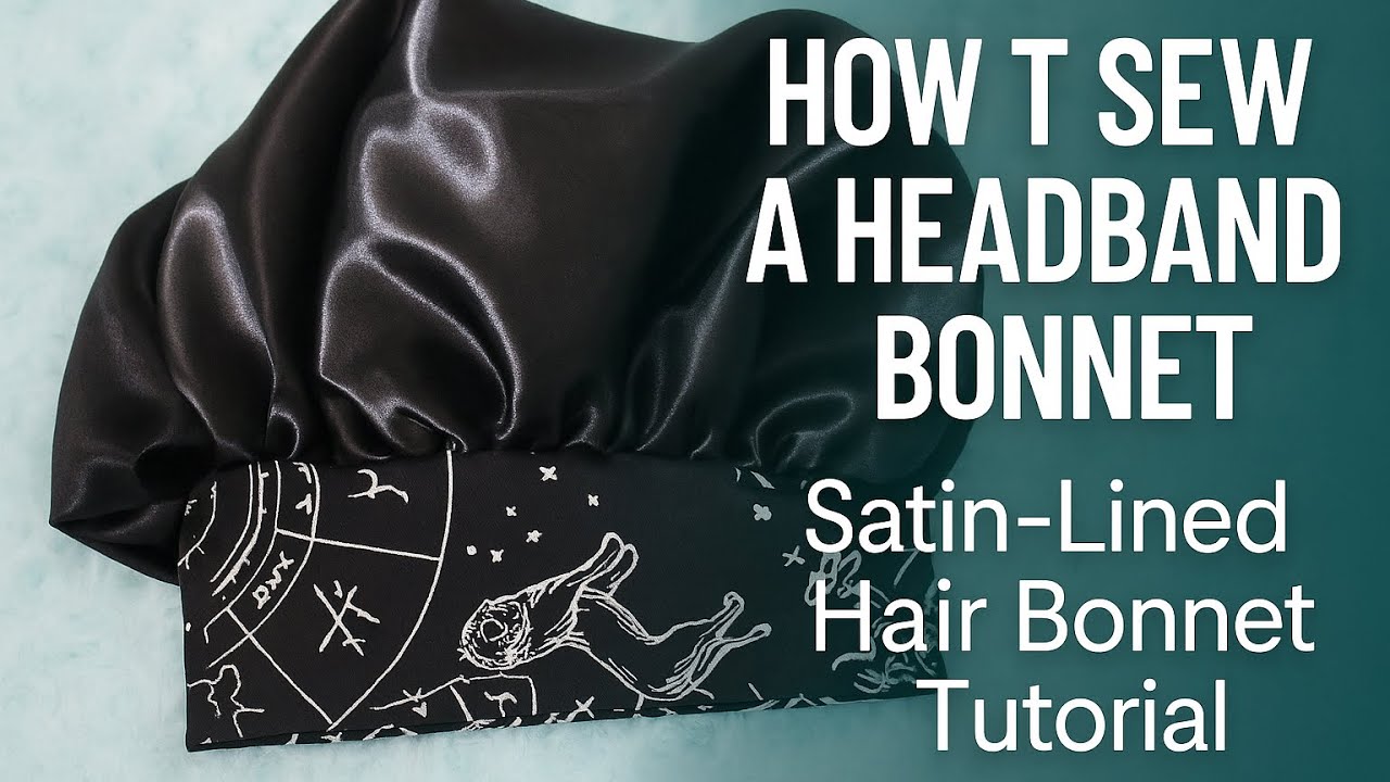 How to Sew a Headband Bonnet | Satin-Lined Hair Bonnet Tutorial