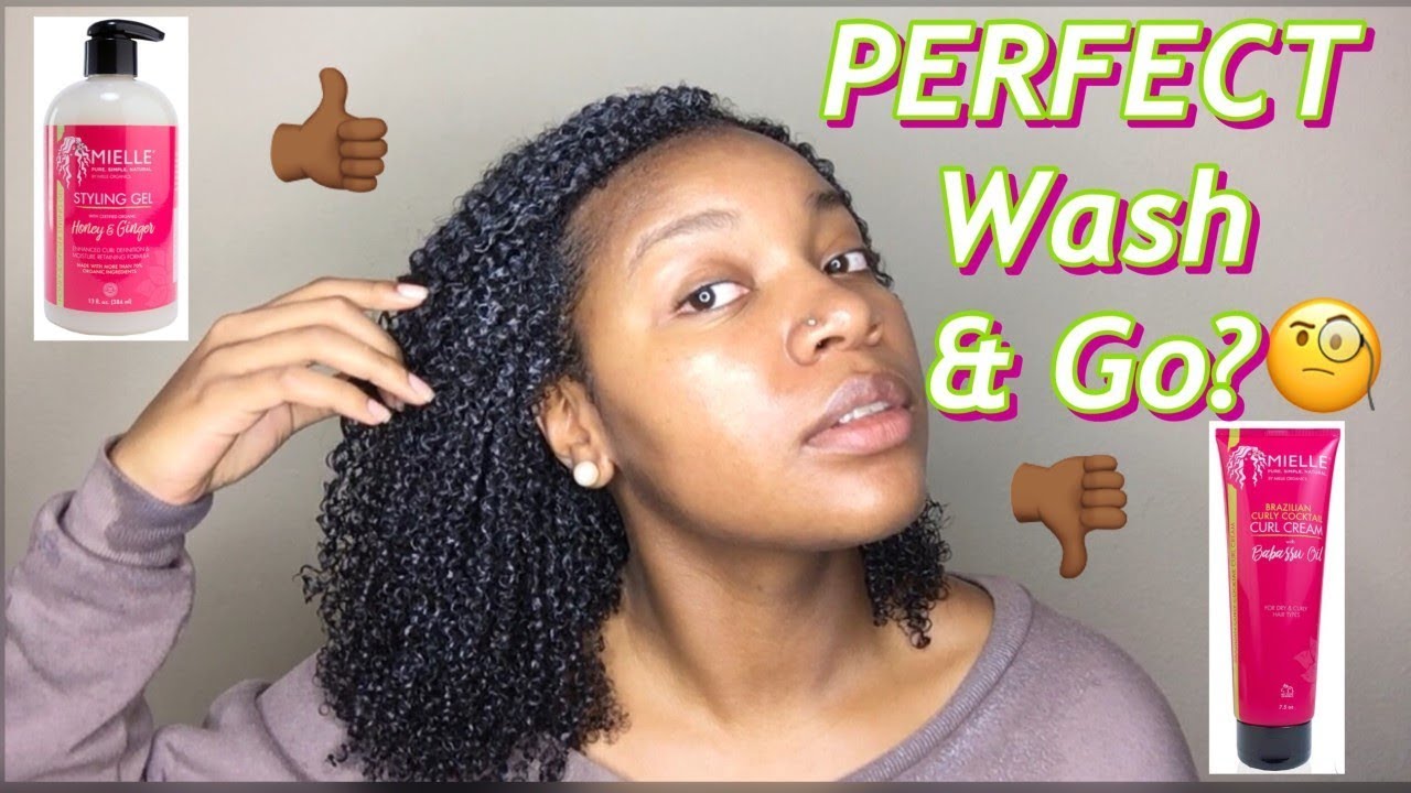 PERFECT Wash & Go? Mielle Honey & Ginger Styling Gel & Brazilian Curl Cream | Pop or Flop? Epi.  5