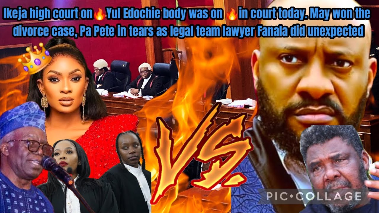 Ikeja high court on🔥Yul Edochie body was on🔥in court today. May won divorce case, Pa Pete in tears
