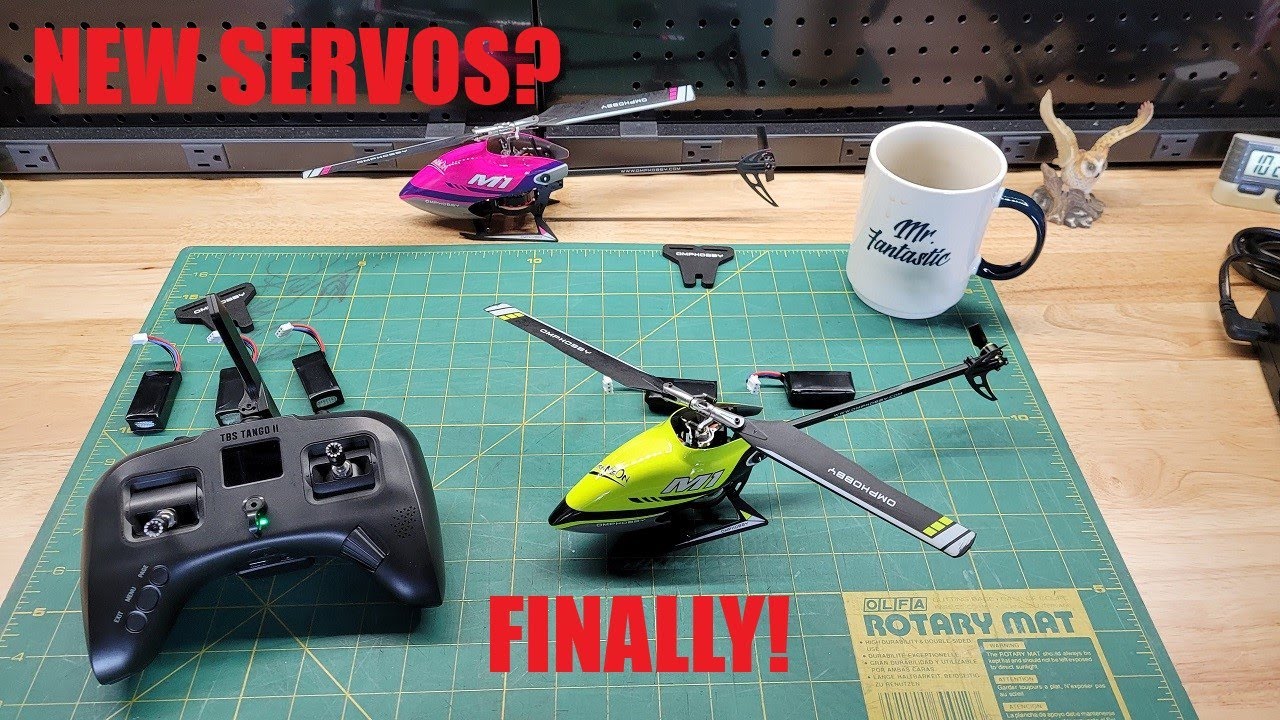 OMP M1:  Maiden Flight with New Servos