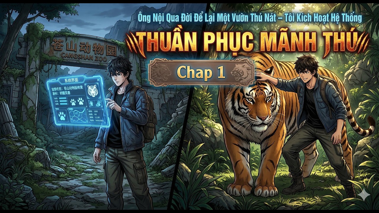 Ông Nội Qua Đời Để Lại Một Vườn Thú Nát – Tôi Kích Hoạt Hệ Thống Thuần Phục Mãnh Thú || Chap 1