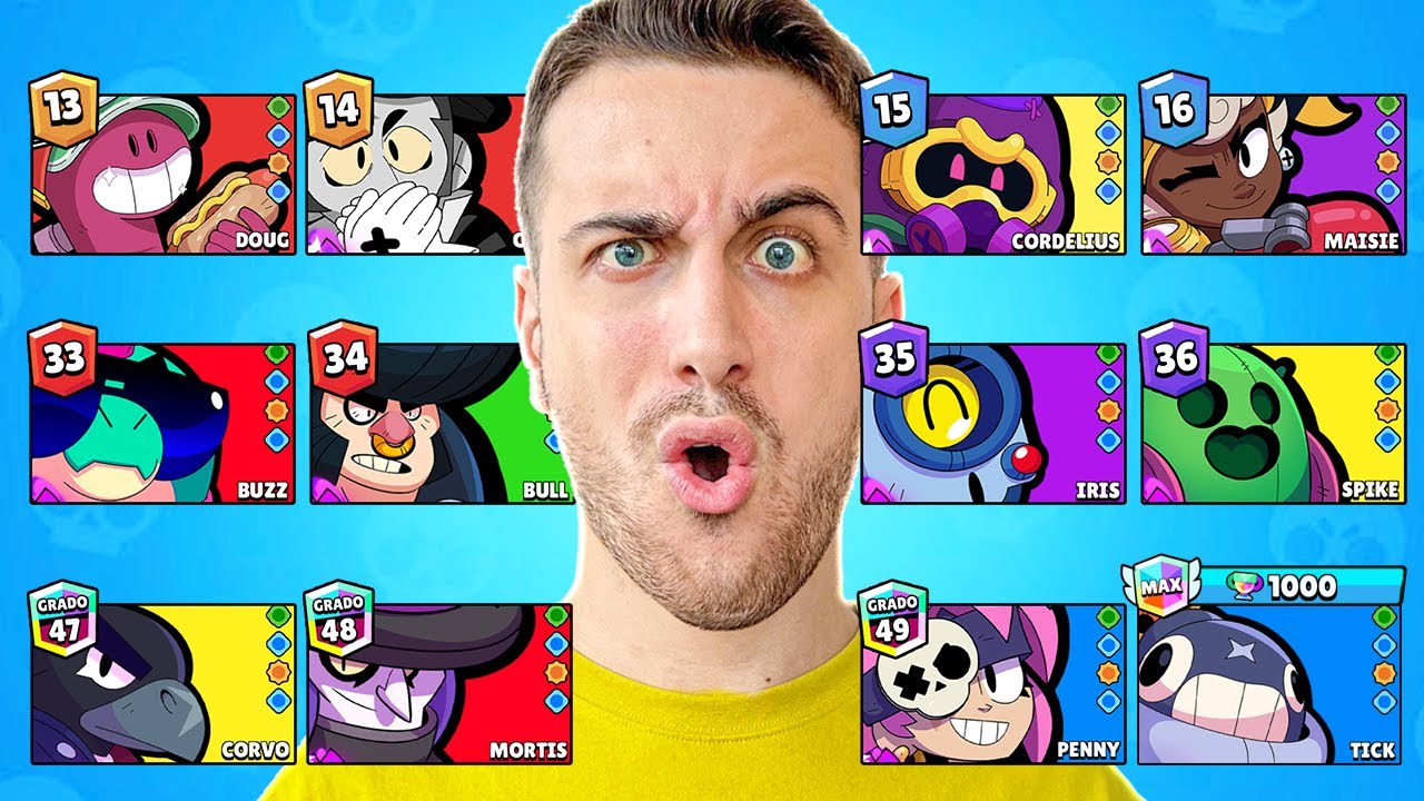 La FOLLIA va Avanti... Porto 1 Brawler ad OGNI GRADO su Brawl Stars! (Parte2)