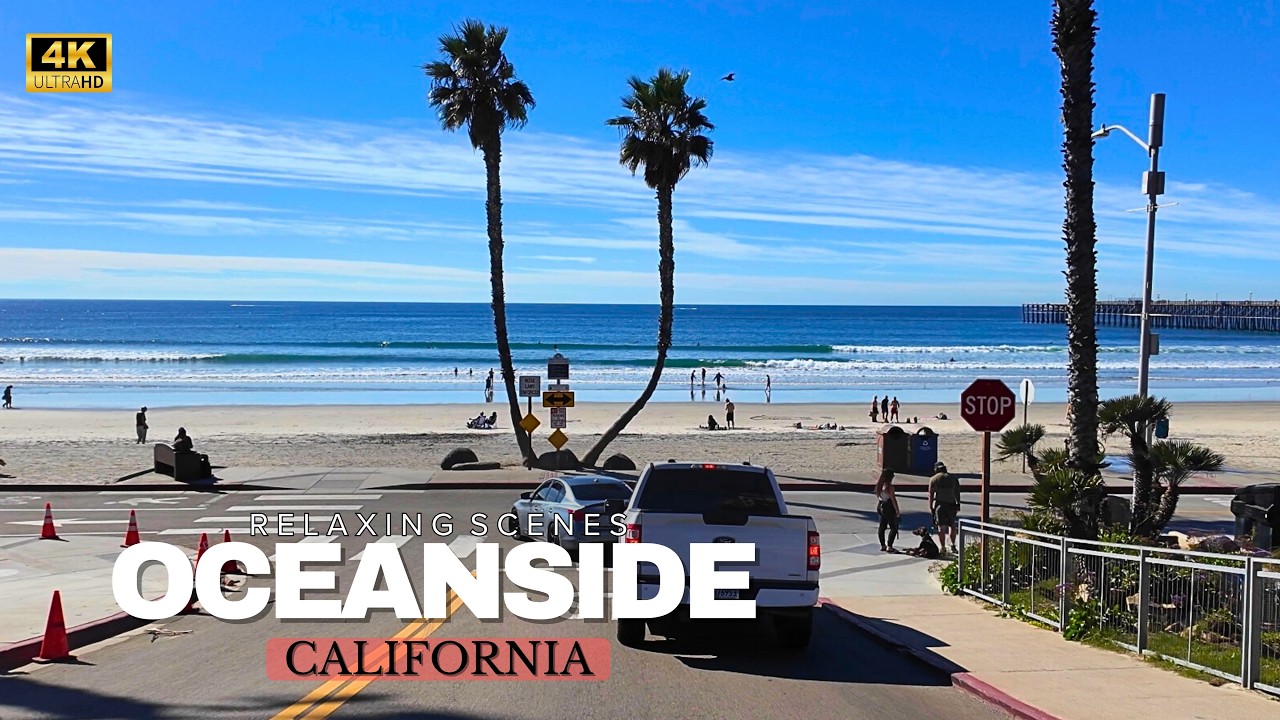 Classic Coastal Vibes | Driving The Strand in Oceanside, California | 4K