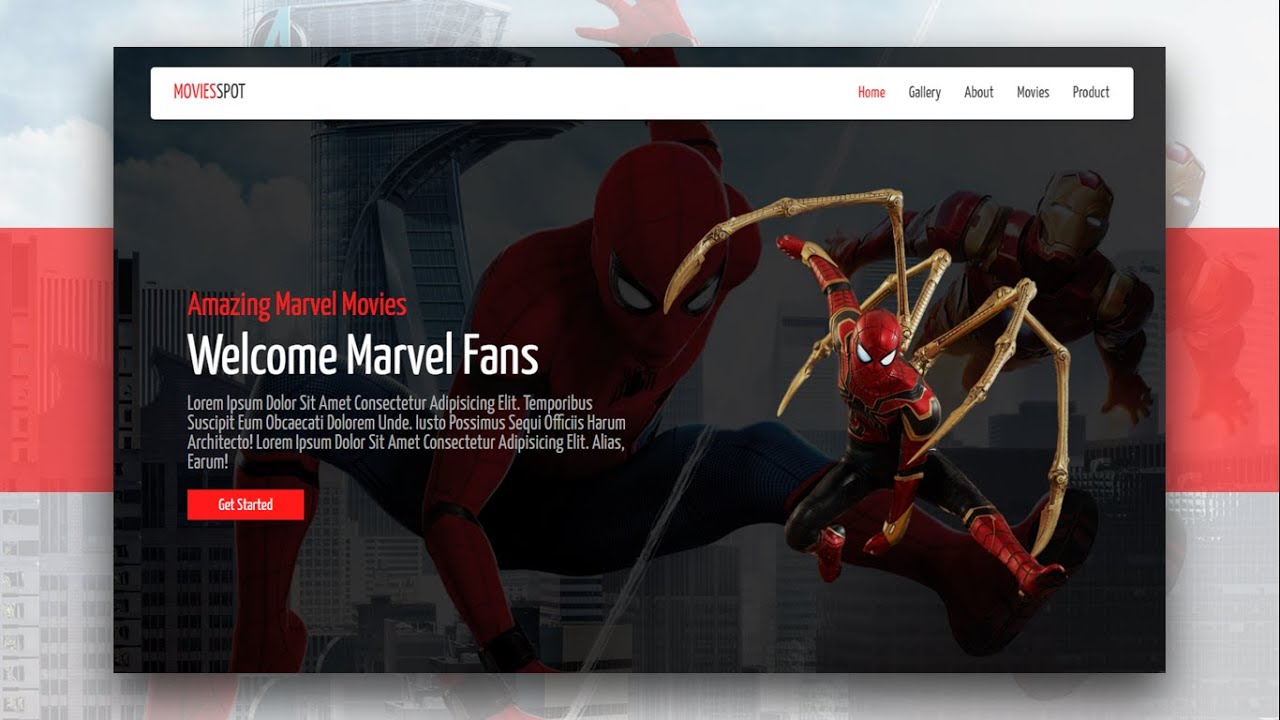 Create A Responsive Website Design Using [ HTML CSS JQUERY ] - Step By Step