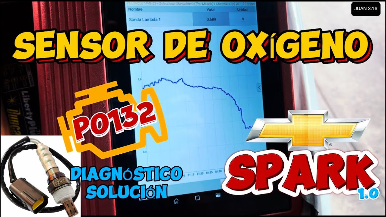 SENSOR DE OXÍGENO DEL CHEVROLET SPARK | CÓDIGO P0132 SOLUCIONADO ✅