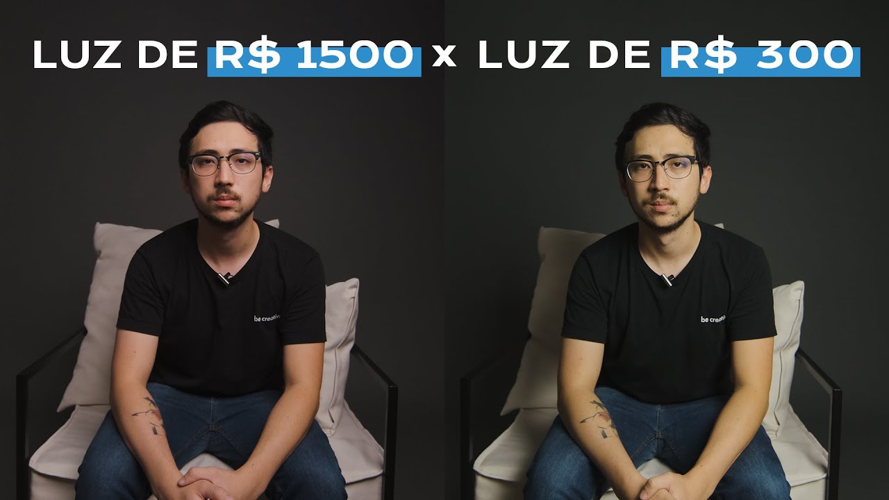 Luz de R$ 1500 x Luz de R$300 | Godox SL60W x Softbox do ML