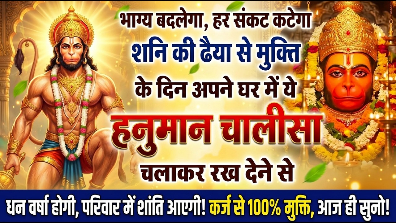 Fast 7 बार हनुमान चालीसा पाठ 🚩 आज ही सुनो, अटके काम चल पड़ेंगे #hanumanchalisa