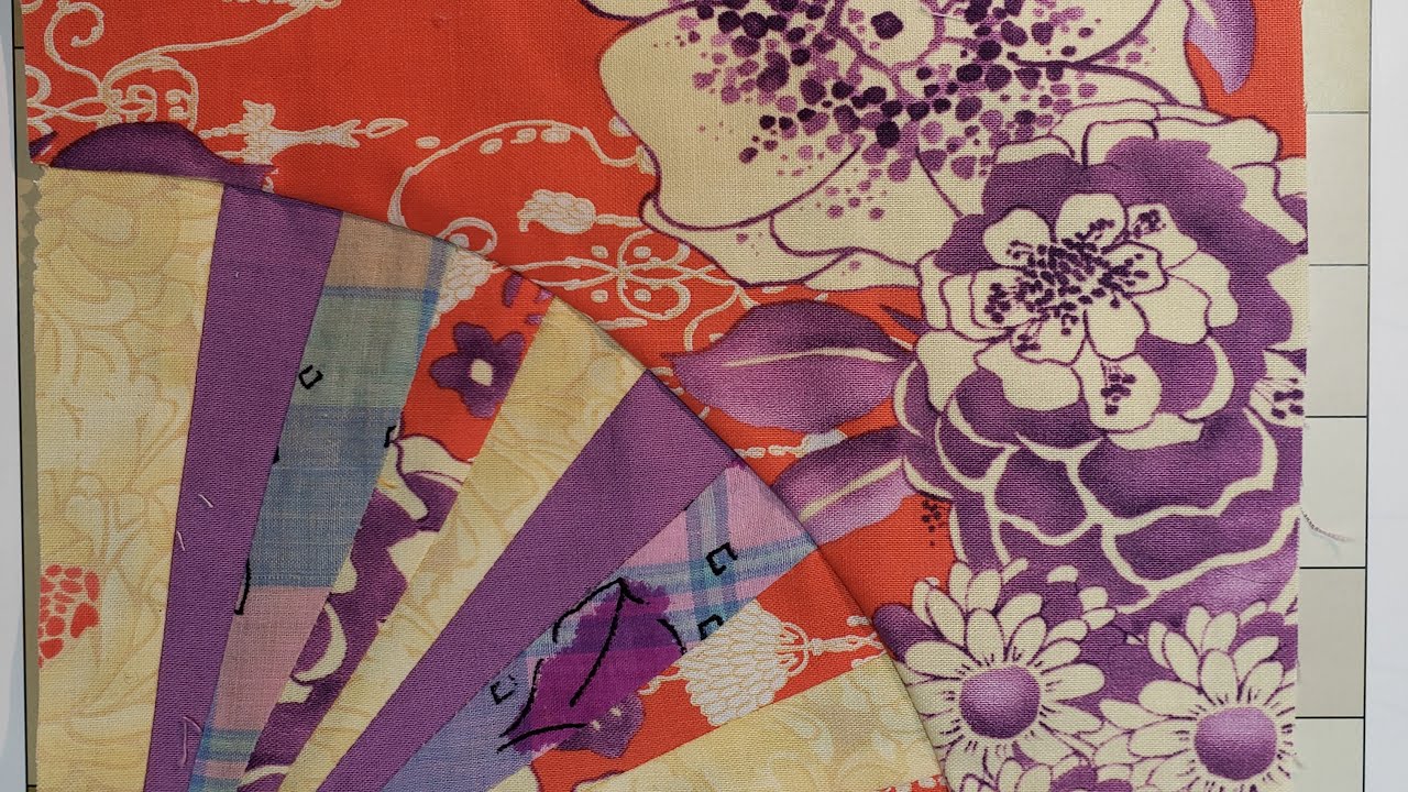 Free Cut Piecing part 11   Using a Paper Pattern