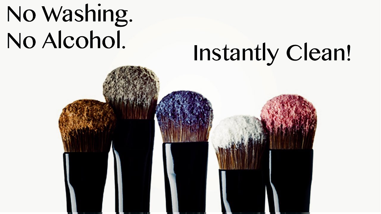 HOW TO INSTANTLY CLEAN YOUR MAKEUP BRUSHES WITHOUT WASHING / SPRAY OR ALCOHOL!