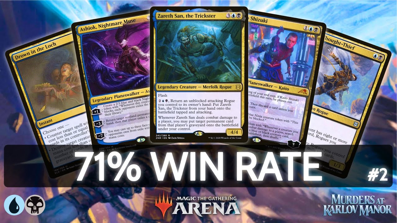 🔵⚫ Dimir Rogues, 71% Win Rate, part 2 | MTG Arena | Explorer | BO3 | Murders at Karlov Manor