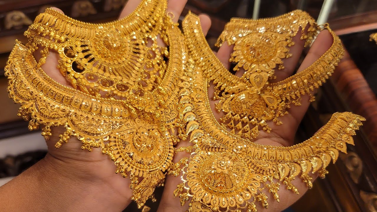 ১০ আনা হতে সোনার নেকলেস//gold necklace jewellery
