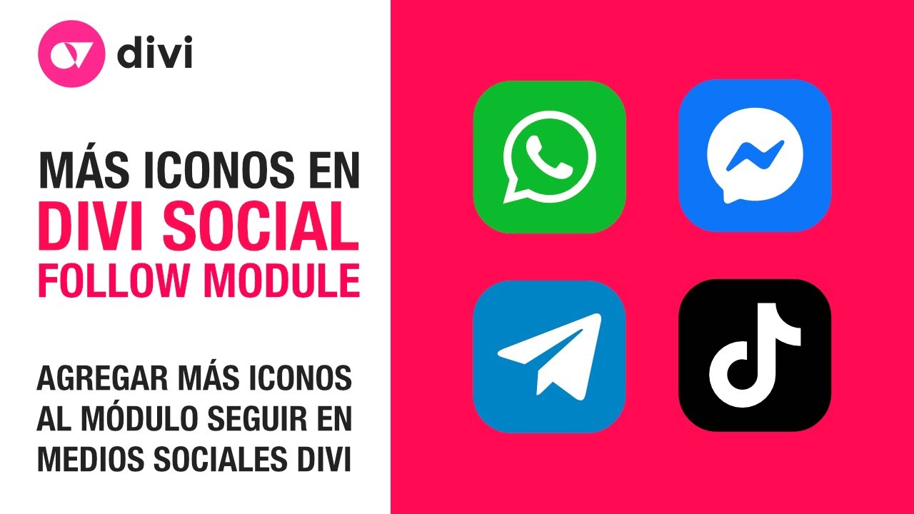 Cómo agregar el icono de whatsapp o cualquier icono al módulo seguir en medios sociales de divi