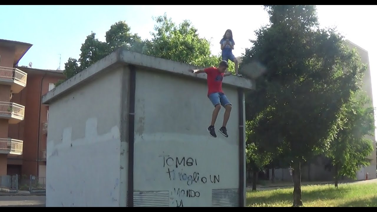trampoline and parkour