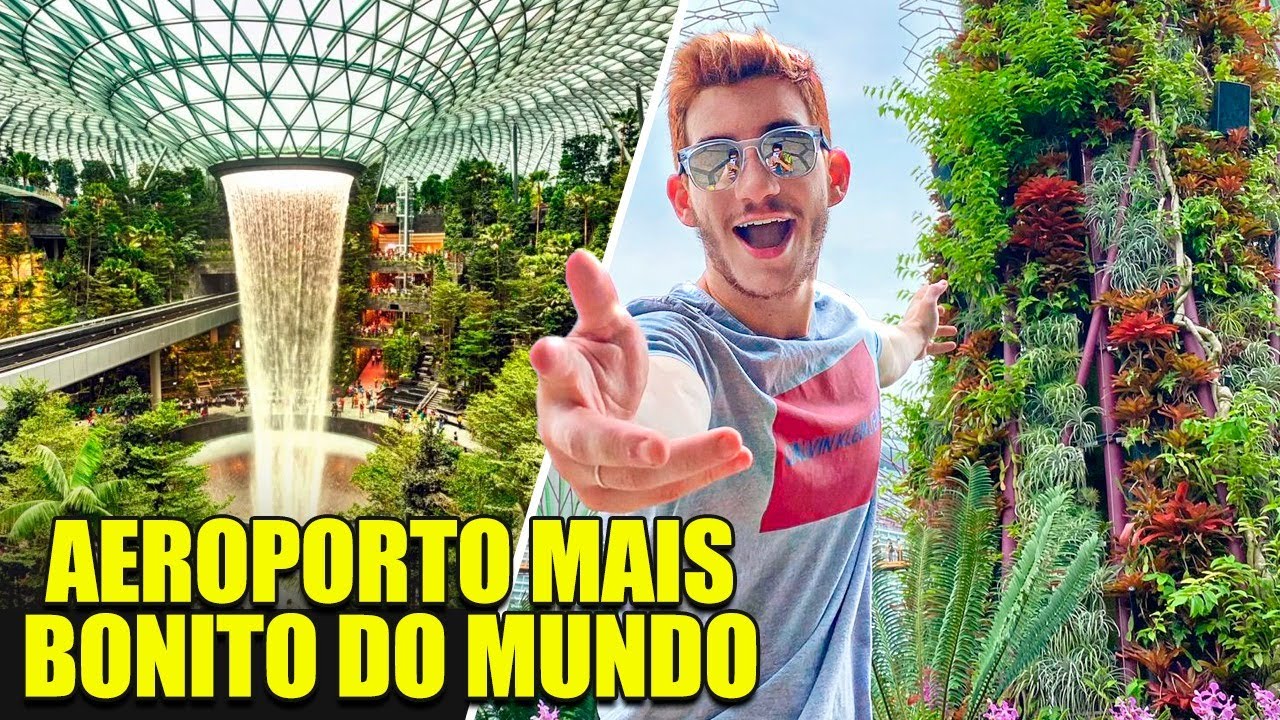 TOUR NO AEROPORTO MAIS BONITO DO MUNDO E ROLÊS POR SINGAPURA... | Singapura