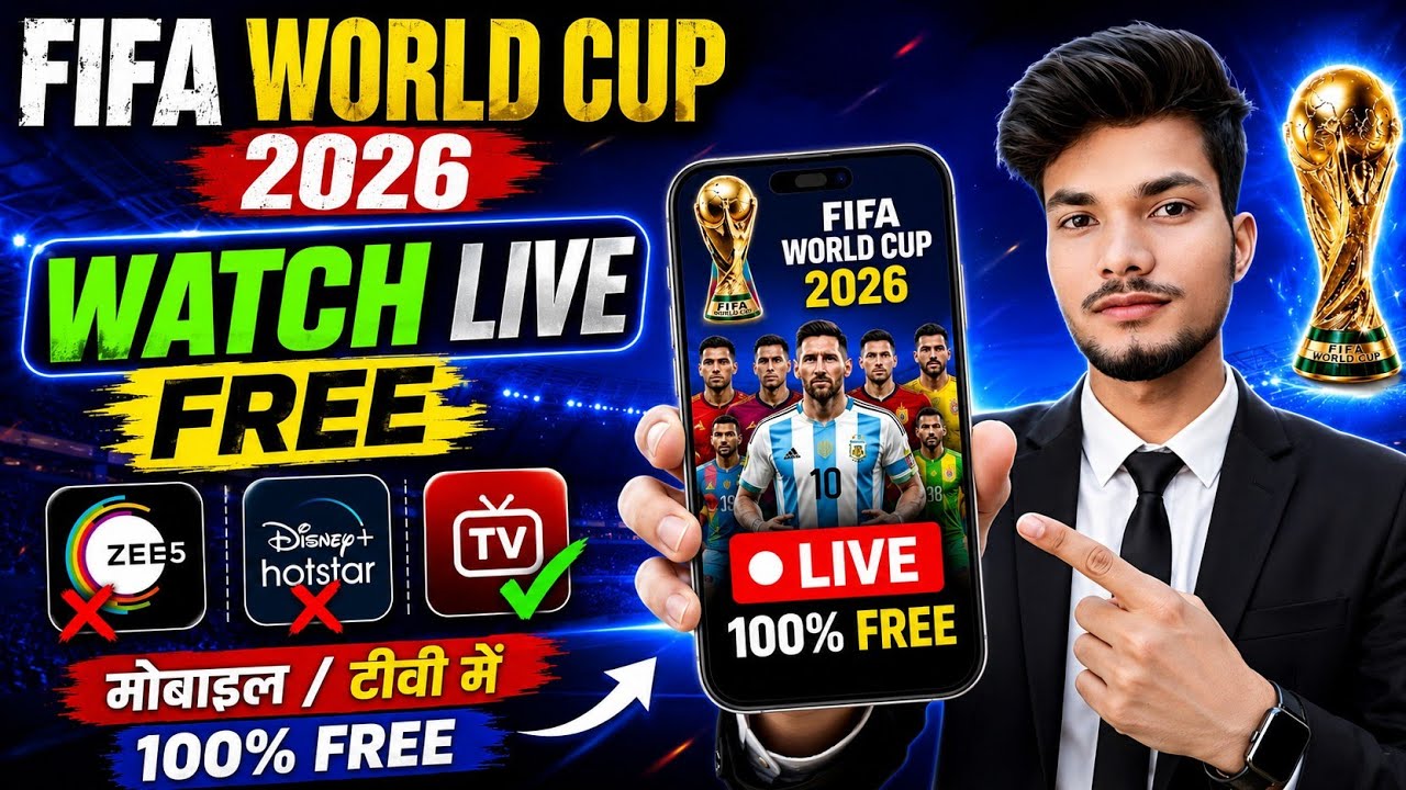 FIFA World Cup 2026 Live Kaise Dekhe Free Mein | How To Watch FIFA World Cup 2026 In India For Free