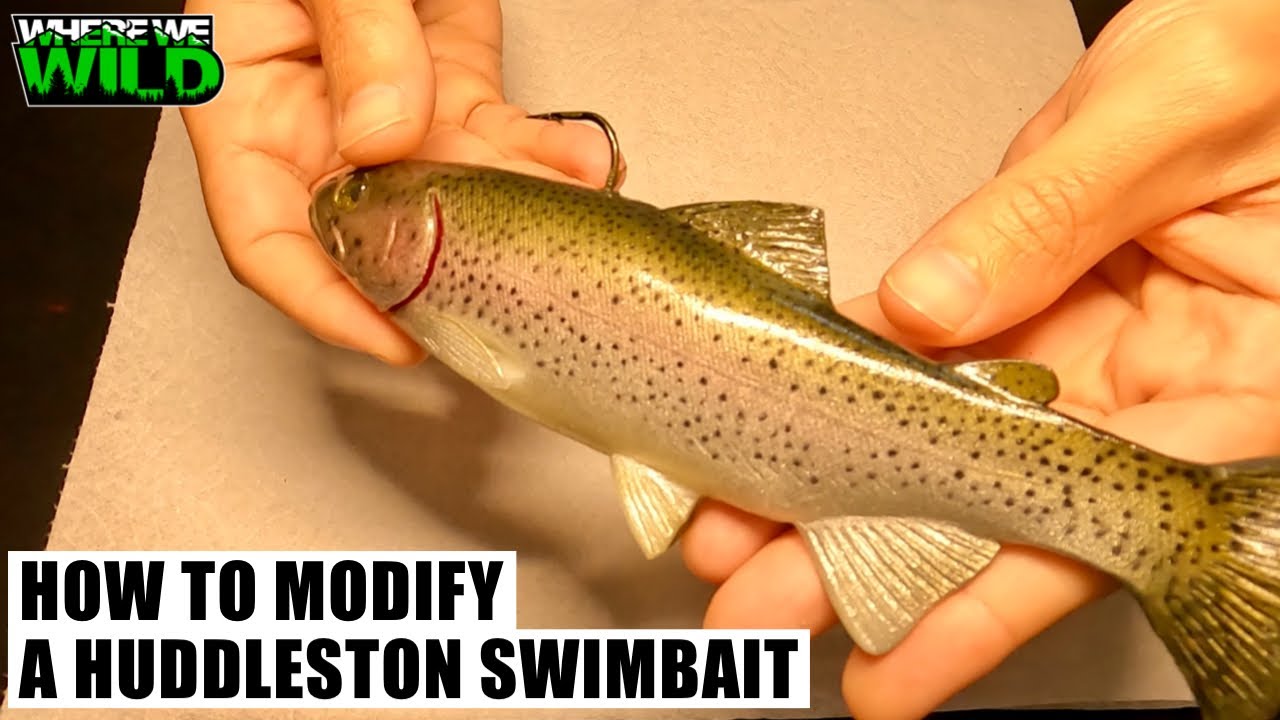 HOW TO MODIFY A HUDDLESTON DELUXE SWIMBAIT - STEP BY STEP