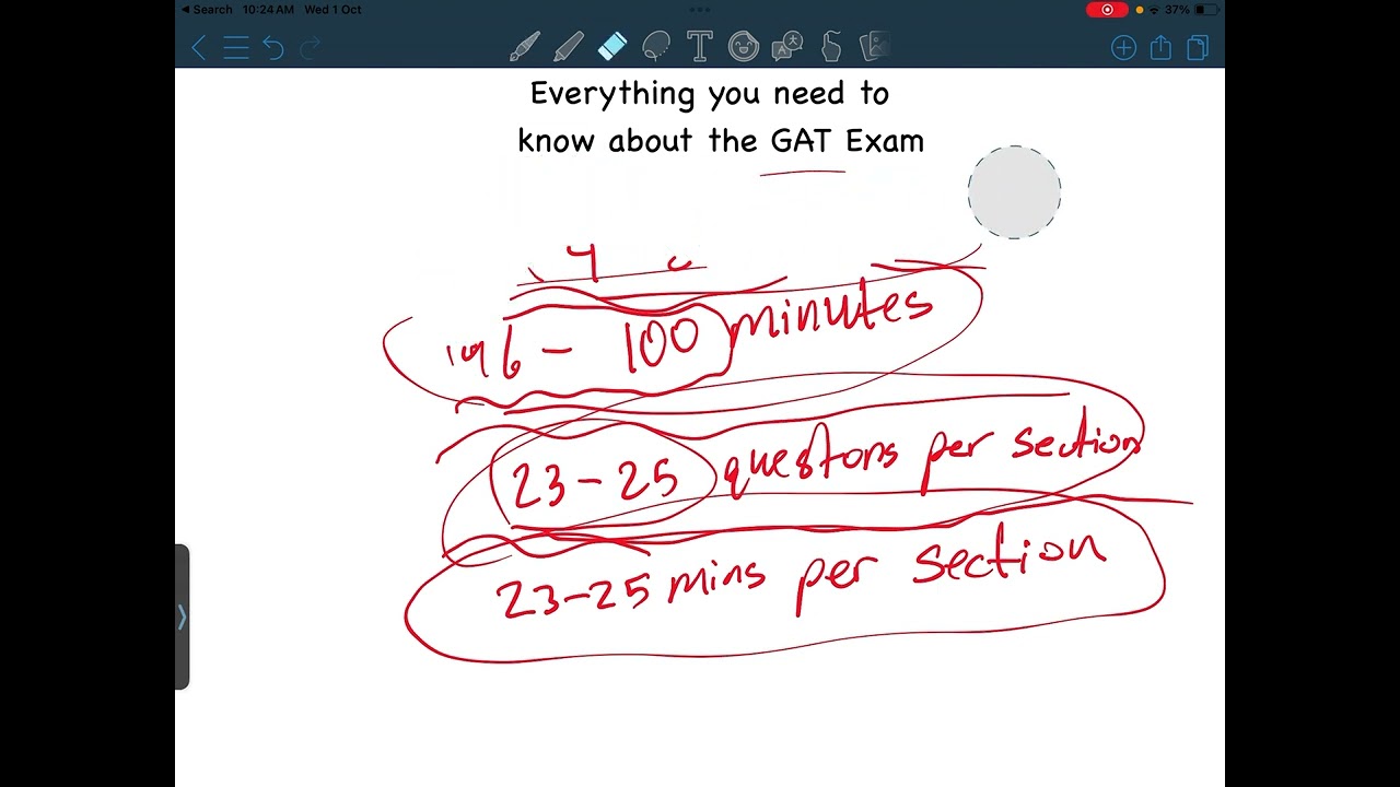 Everything You Need To Know About The GAT Exam￼! (My Study Plan) 