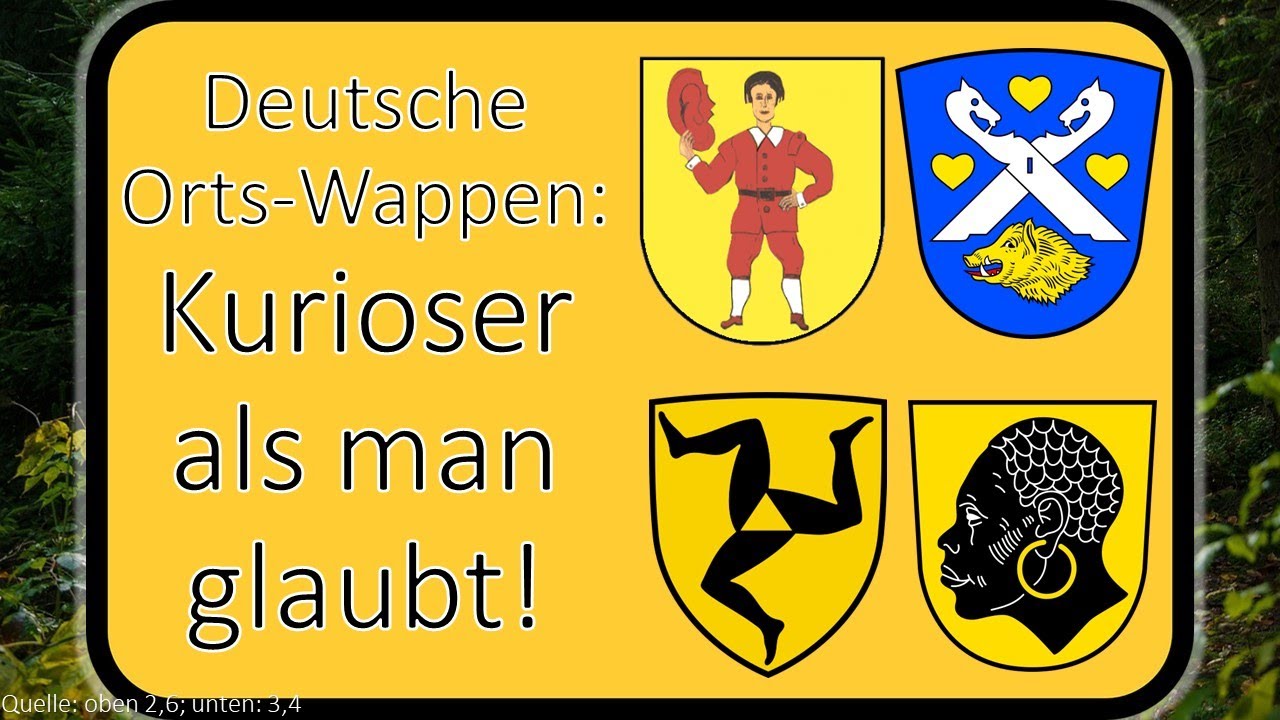10 kuriose und lustige Wappen deutscher Orte (Ja, die Wappen gibt es wirklich!)