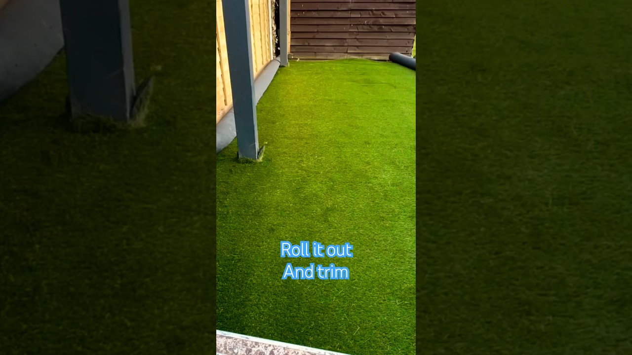 diy Laying artificial grass start to finish 