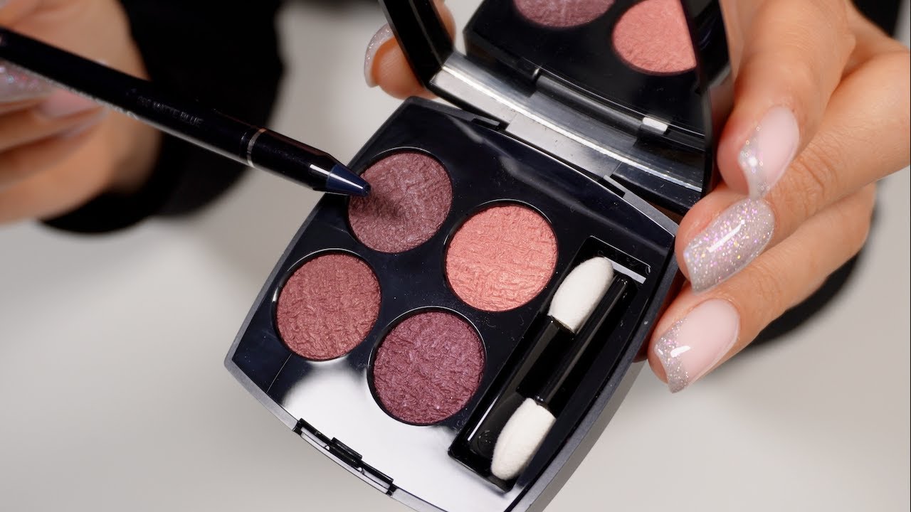 Обзор палетки теней для век Chanel ❤️ Les 4 Ombres 02 Purple Tweed (коллекция 2022 года) ❤️