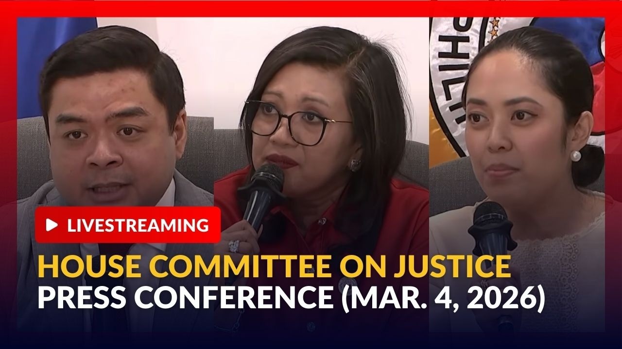 LIVE - House Justice Committee press conference (Mar. 4, 2026) - Replay | GMA Integrated News