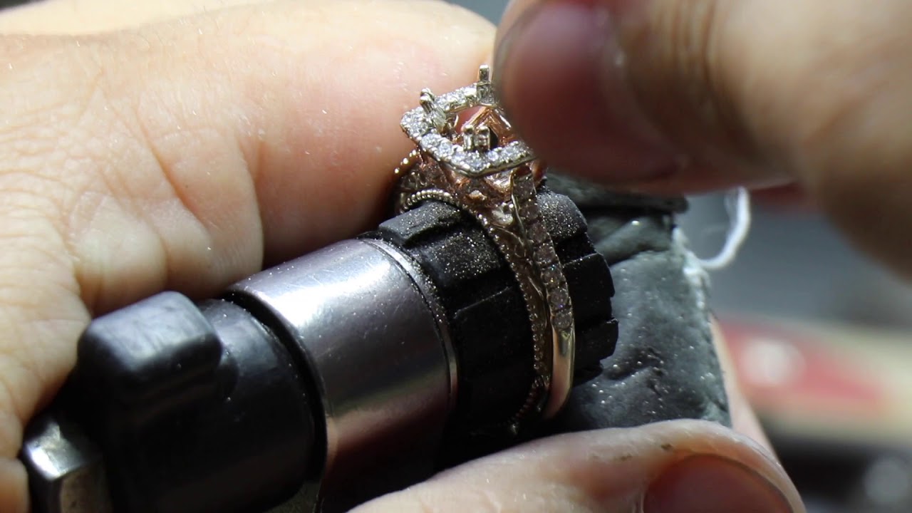 This is more than just an engagement ring. Venetian-5061: 14K White Gold with a 14K Rose Gold Tiara