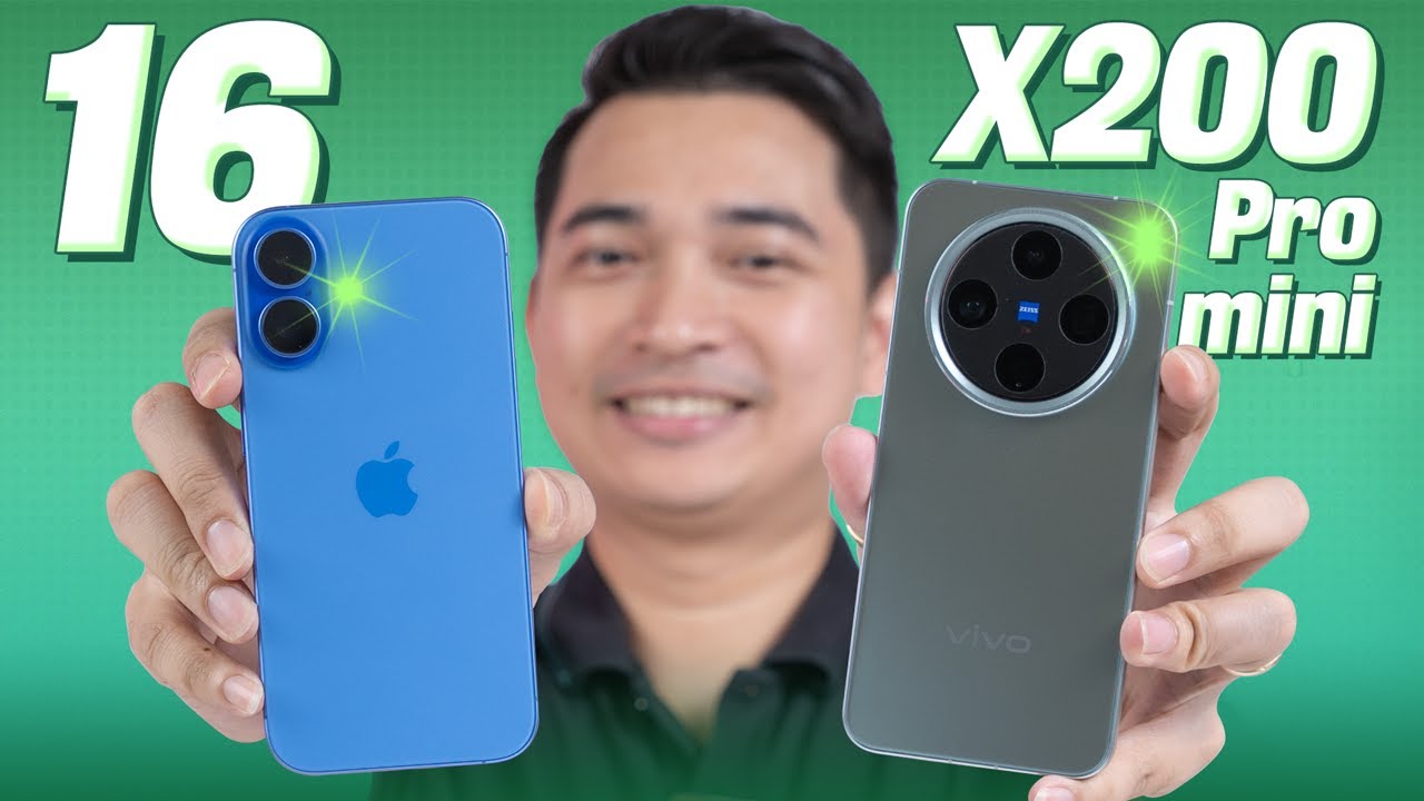So sánh iPhone 16 và vivo X200 Pro mini !!!