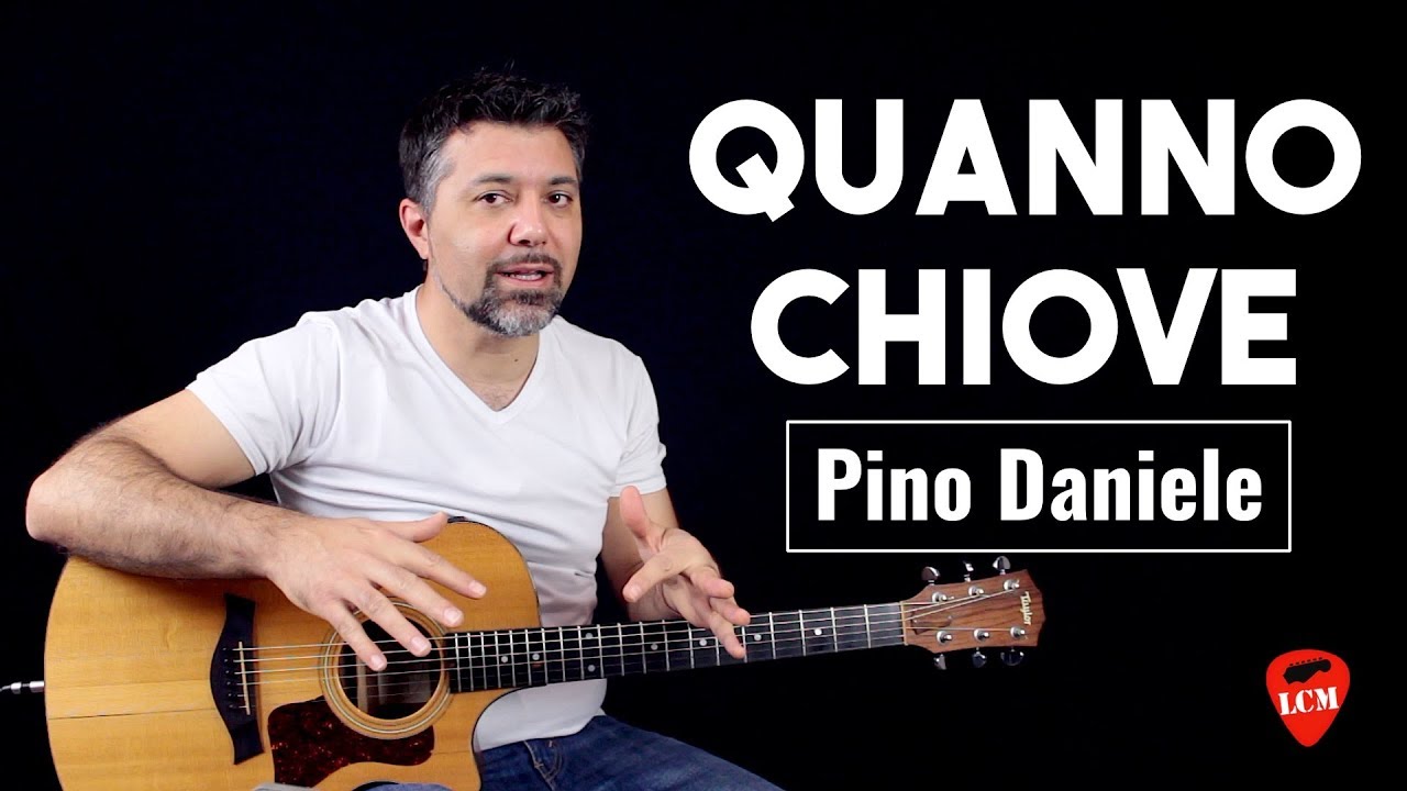 Quanno Chiove di Pino Daniele - Lezione di Chitarra Fingerpicking