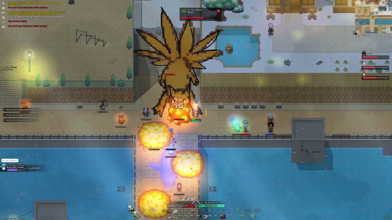 Game masters raid Leaf village Hawk server Nin Online