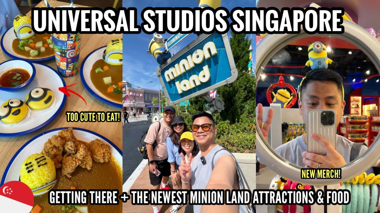 A DAY AT UNIVERSAL STUDIOS SINGAPORE FEAT. THE NEW  MINION LAND + PARK TIPS | SINGAPORE TRAVEL VLOG