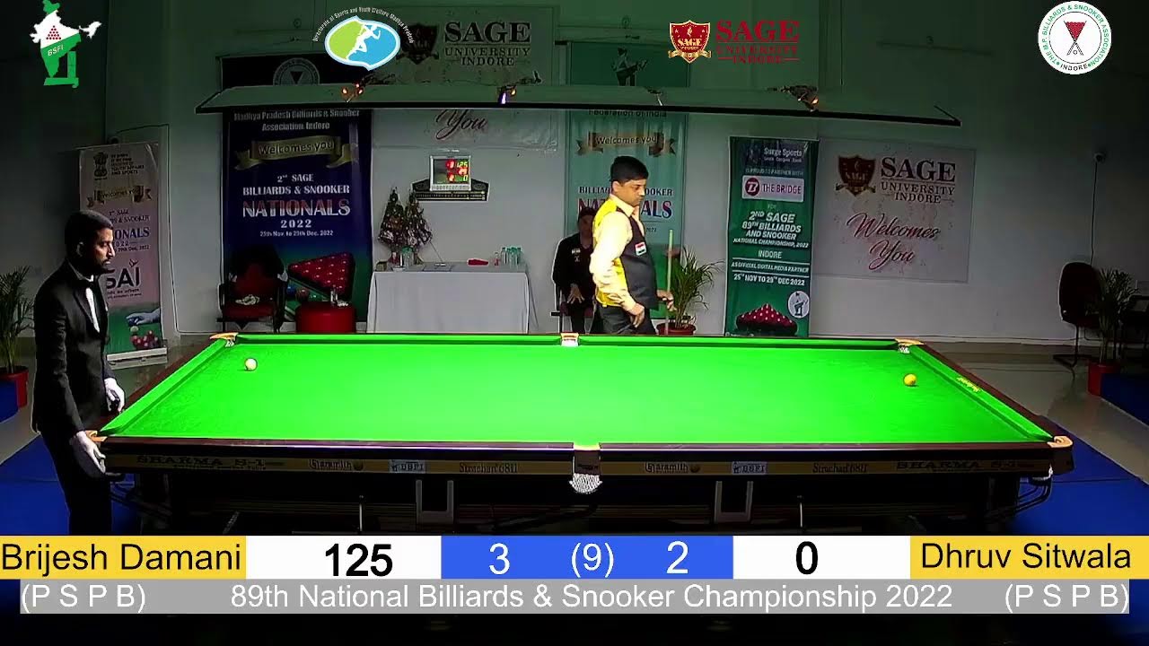 2nd SAGE NATIONAL CHAMPIONSHIP 2022 FINAL Brijesh Damani vs Dhruv Sitwala
