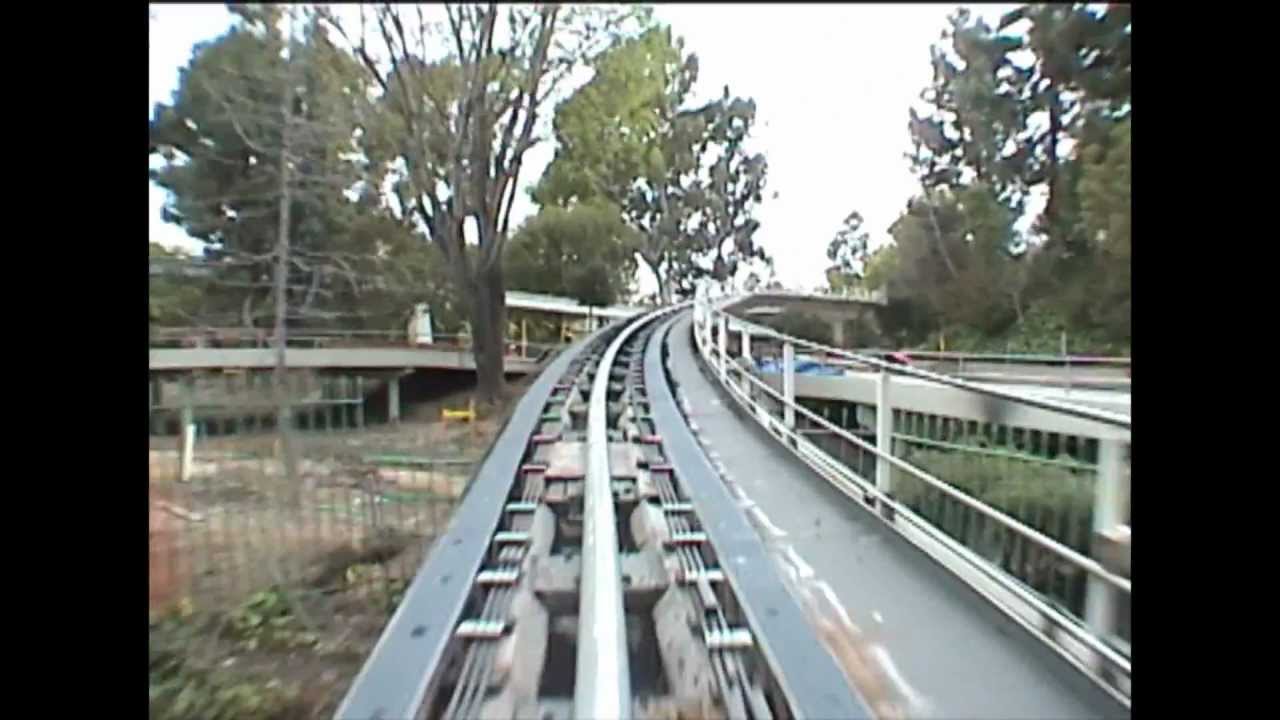 Rocket Rods Front Seat POV Disneyland Complete Ride-Through California Defunct Attraction