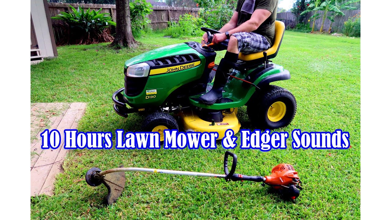 10 hrs LAWN MOWER  & EDGER Sounds ASMR for Sleep Study & Relax  👉Better Quality Sounds | KCE Sounds