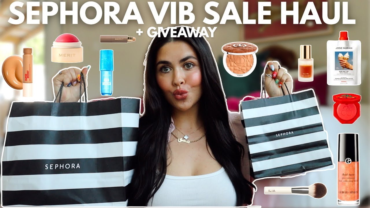*no budget* SEPHORA SALE HAUL + GIVEAWAY! ✨💄 2025!