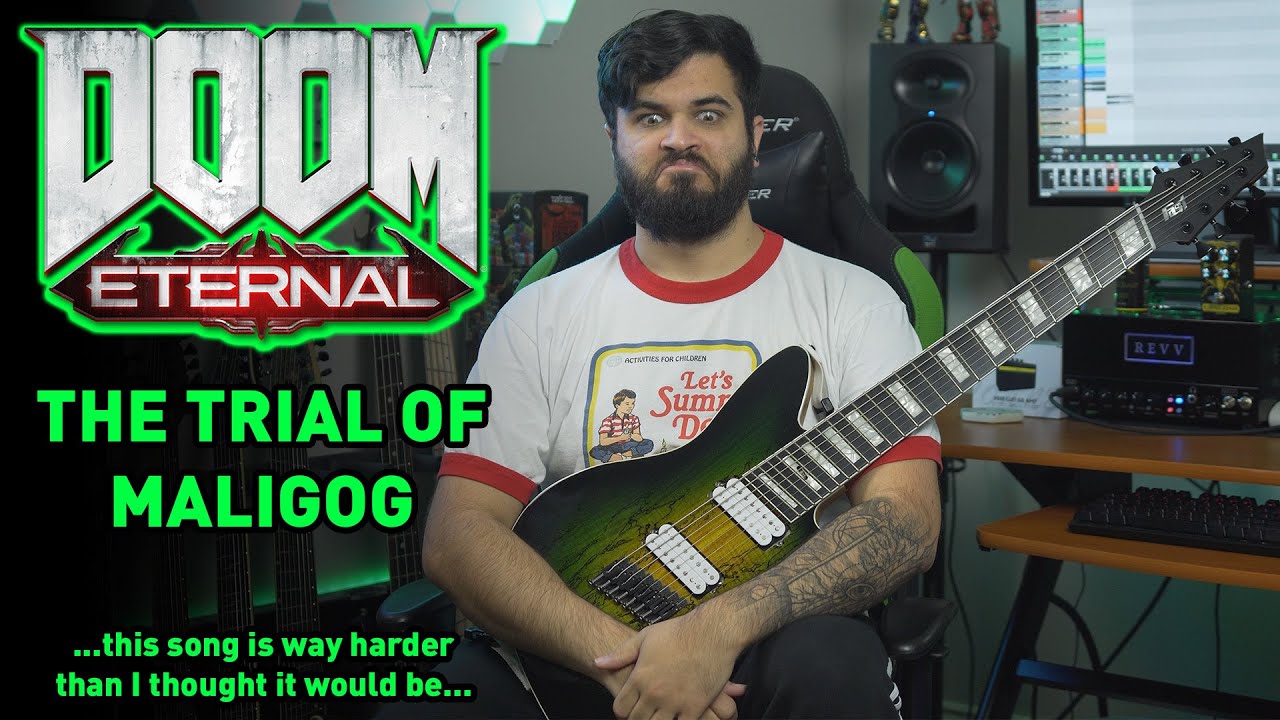THE TRIAL OF MALIGOG -- DOOM ETERNAL (OST) // 8 String Guitar Cover