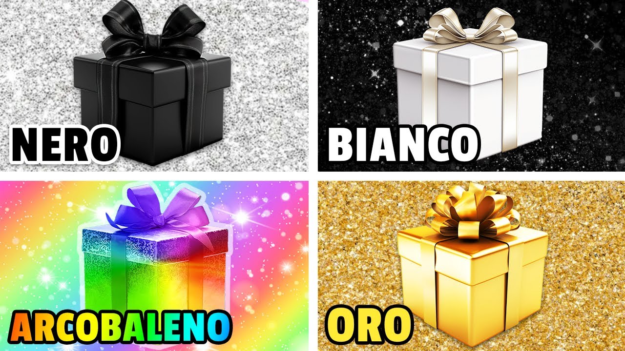 Scegli il tuo REGALO...! 🎁🌈🖤🤍👑 Quanto sei Fortunato?