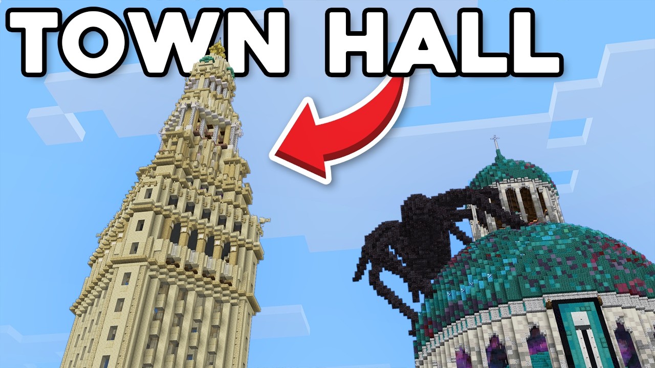 Designing a Town Hall for My Superflat World