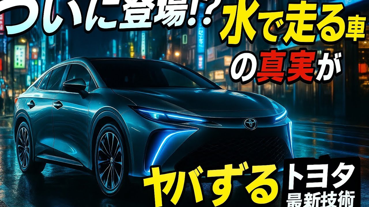 🚗💧「ついに登場!?」日本の&ldquo;水で走る車&rdquo;の真実がヤバすぎる&hellip;【トヨタ最新技術】