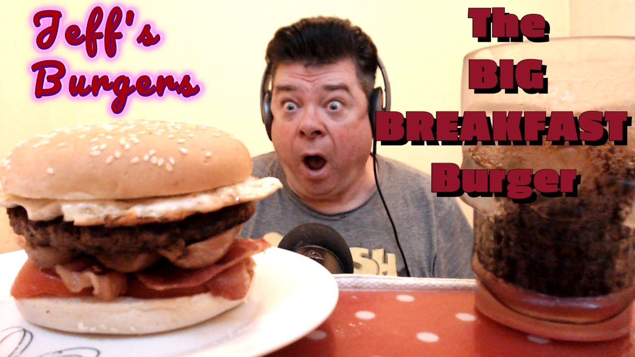 ASMR Mukbang - Eating The Big Breakfast Burger With An Ice Cold Pepsi MAX