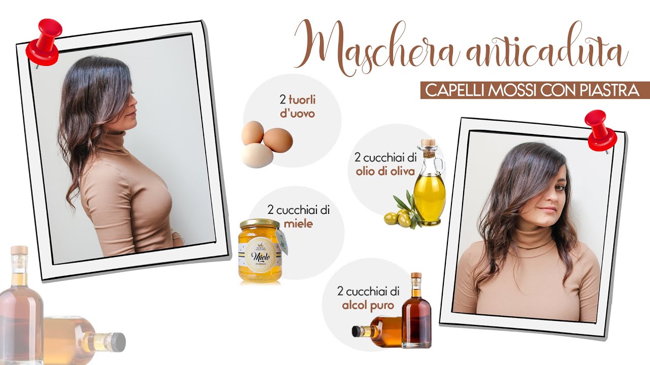Maschera capelli ANTICADUTA e capelli mossi con piastra