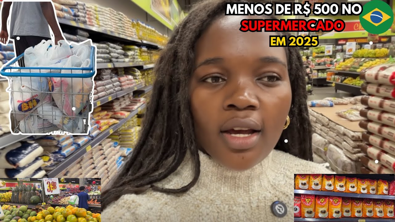 DIA DE COMPRA NO SUPERMERCADO — TUDO QUE COMPRAMOS COM MENOS DE R$ 500