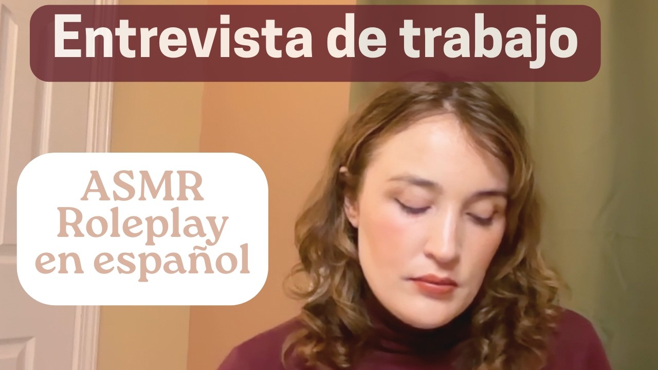 ASMR Roleplay Entrevista de Trabajo | Español | Hablando Bajito / Soft Spoken | ASMR para DORMIR😴