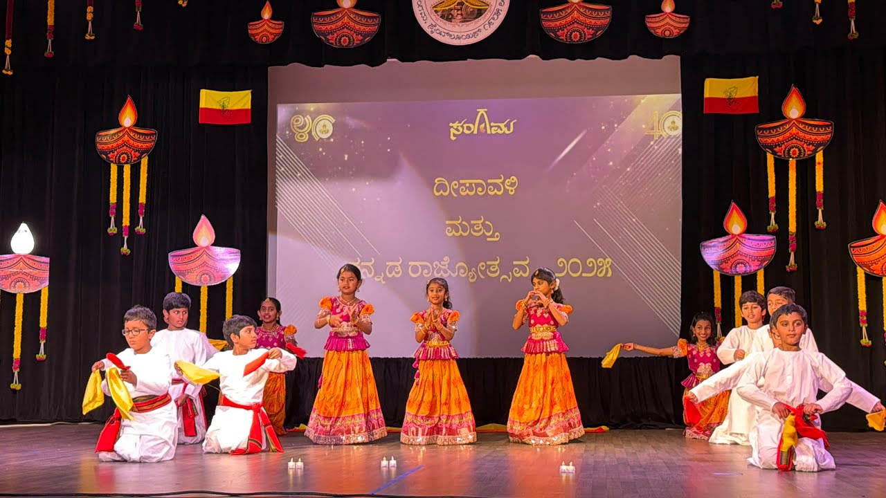 St. Louis Kannada School Kids Dance | Sangama Naada Habba 2025 | Choreography - Manasa Shivamallaiah