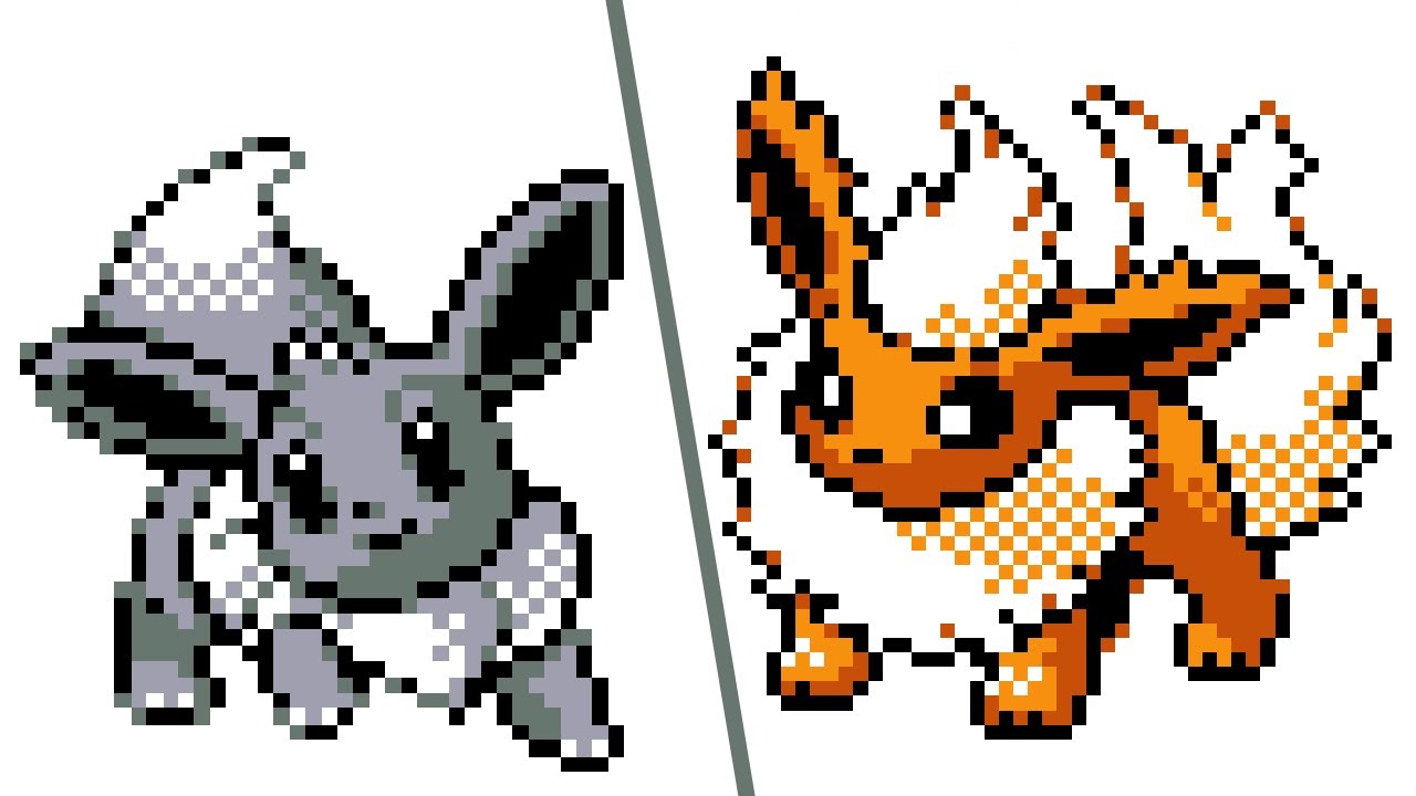 Шайни Иви в Pokemon Silver после 5923 мягких сбросов (Огненный монотип #3)