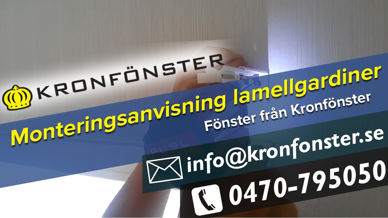 Monteringsanvisning lamellgardiner
