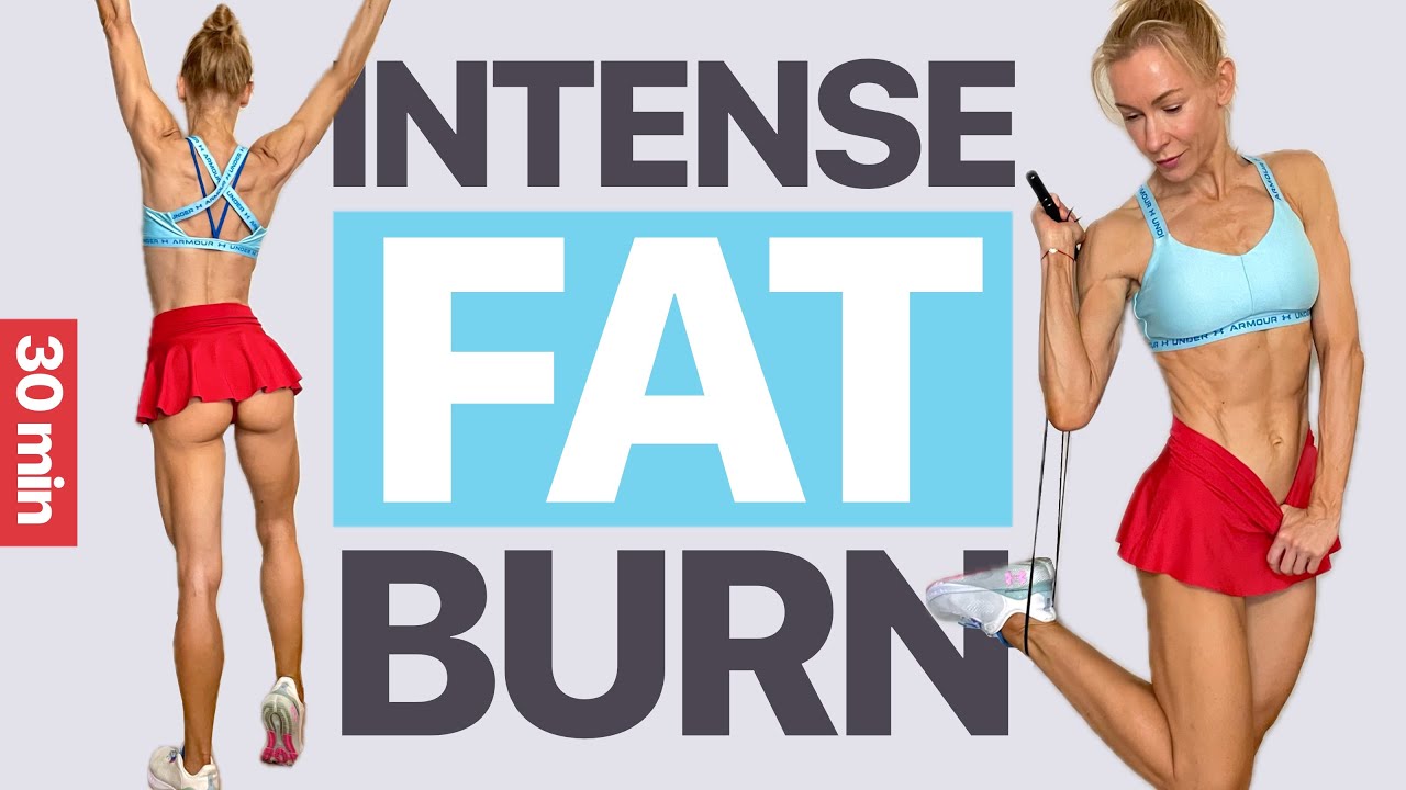 30 MIN STANDING FAT BURN HIIT CARDIO - Workout For  Weight Loss + ABS / CORE / LEGS