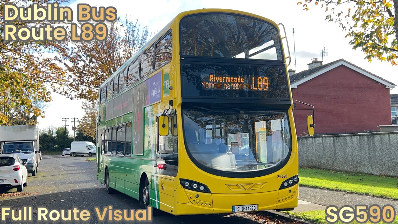 Dublin Bus | Route L89 - Full Route Visual | Broombridge to Rivermeade | SG590