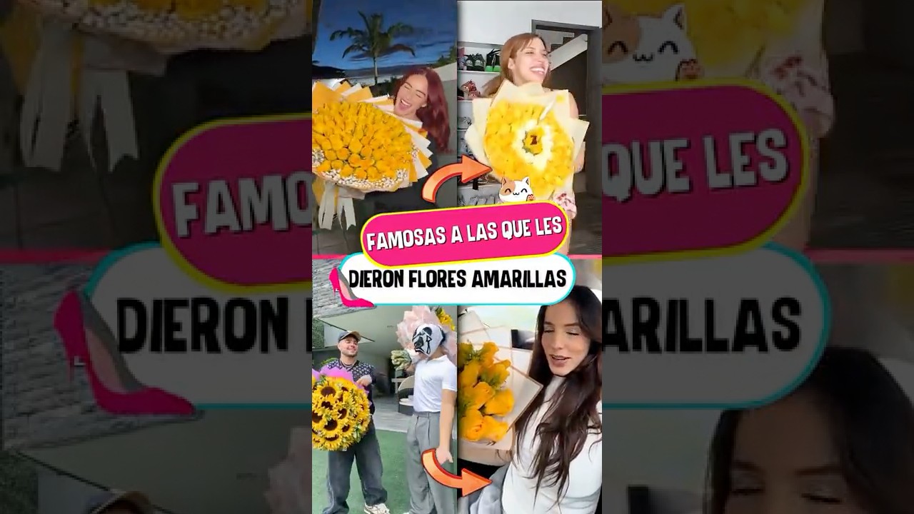 Famosas que le regalaron flores amarillas este 2025